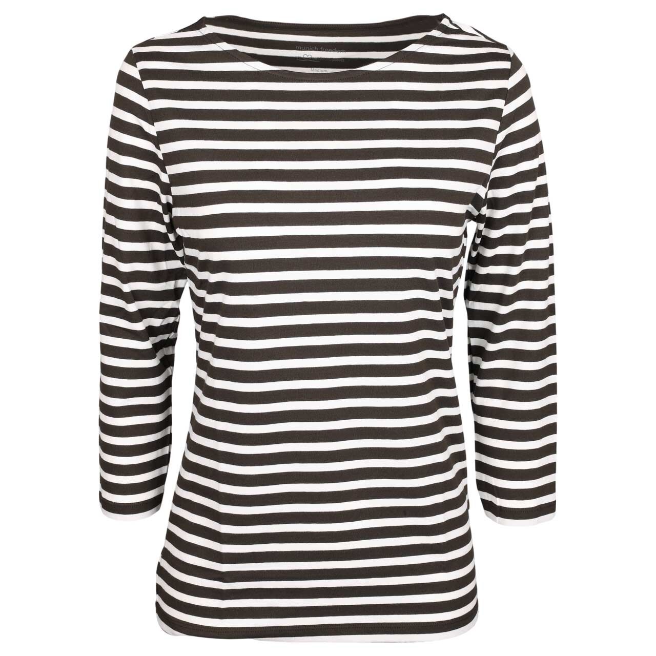 Munich Freedom Damen 3/4 Arm Shirt espresso/offwhite