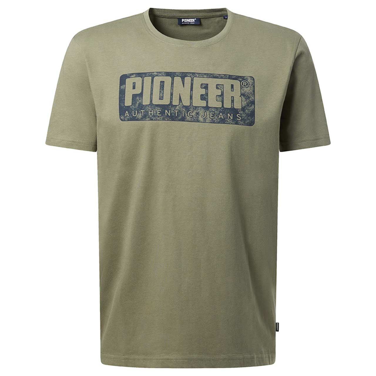 Pioneer Herren T-Shirt deep lichen green print