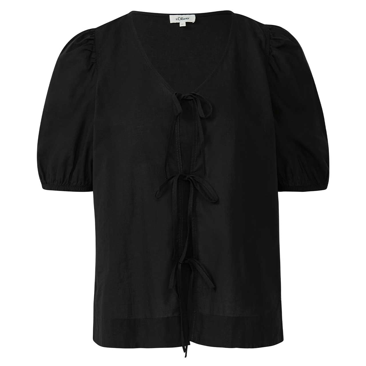s.Oliver Damen Kurzarm Bluse black