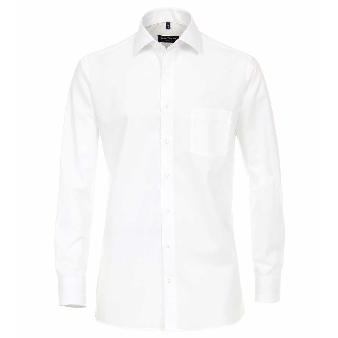 Casa Moda Herren Langarm Hemd classic white