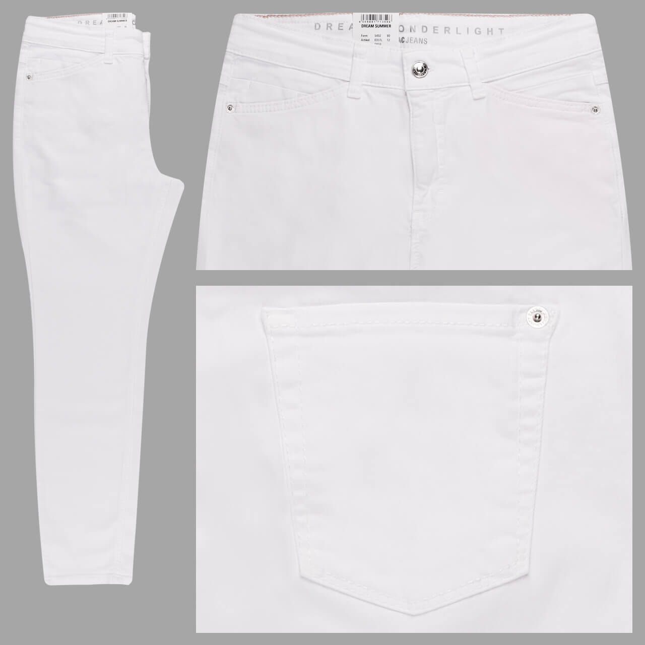 MAC Dream Summer 7/8 Jeans white wonderlight