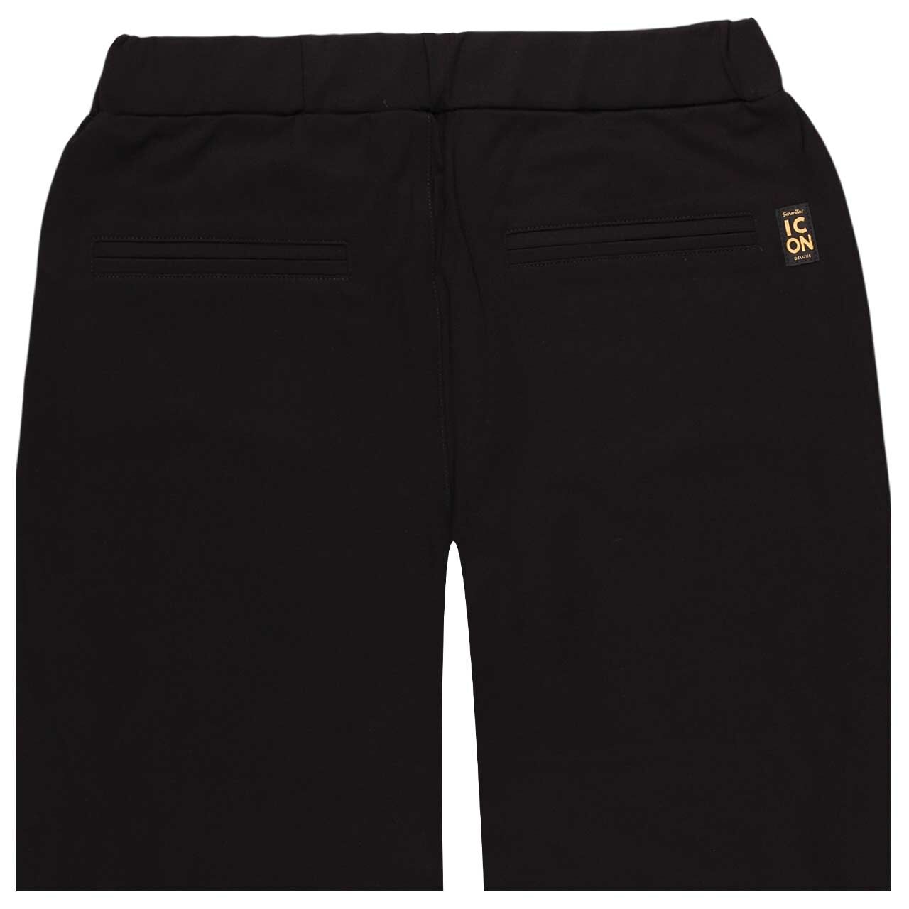 Damen Chinohose Moonshine Smash von Senoritas ICON in Schwarz, detaillierte Rückansicht