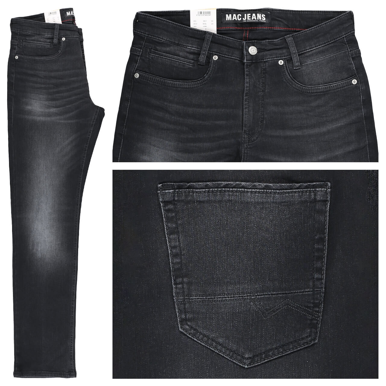 MAC Arne Pipe Driver Jeans black black authentic used MAC Arne Pipe Driver Jeans black black authentic used