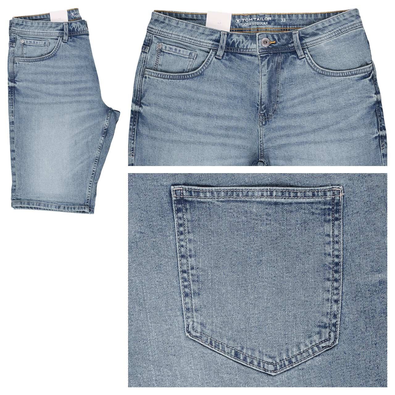 Tom Tailor Josh Jeans Bermuda light blue denim