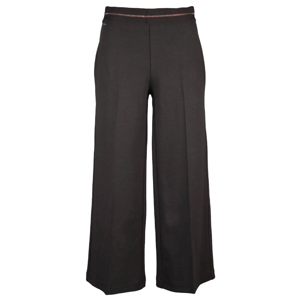 Street One Wide Leg 7/8 Hose dark oak brown glitter Street One Wide Leg 7/8 Hose dark oak brown glitter