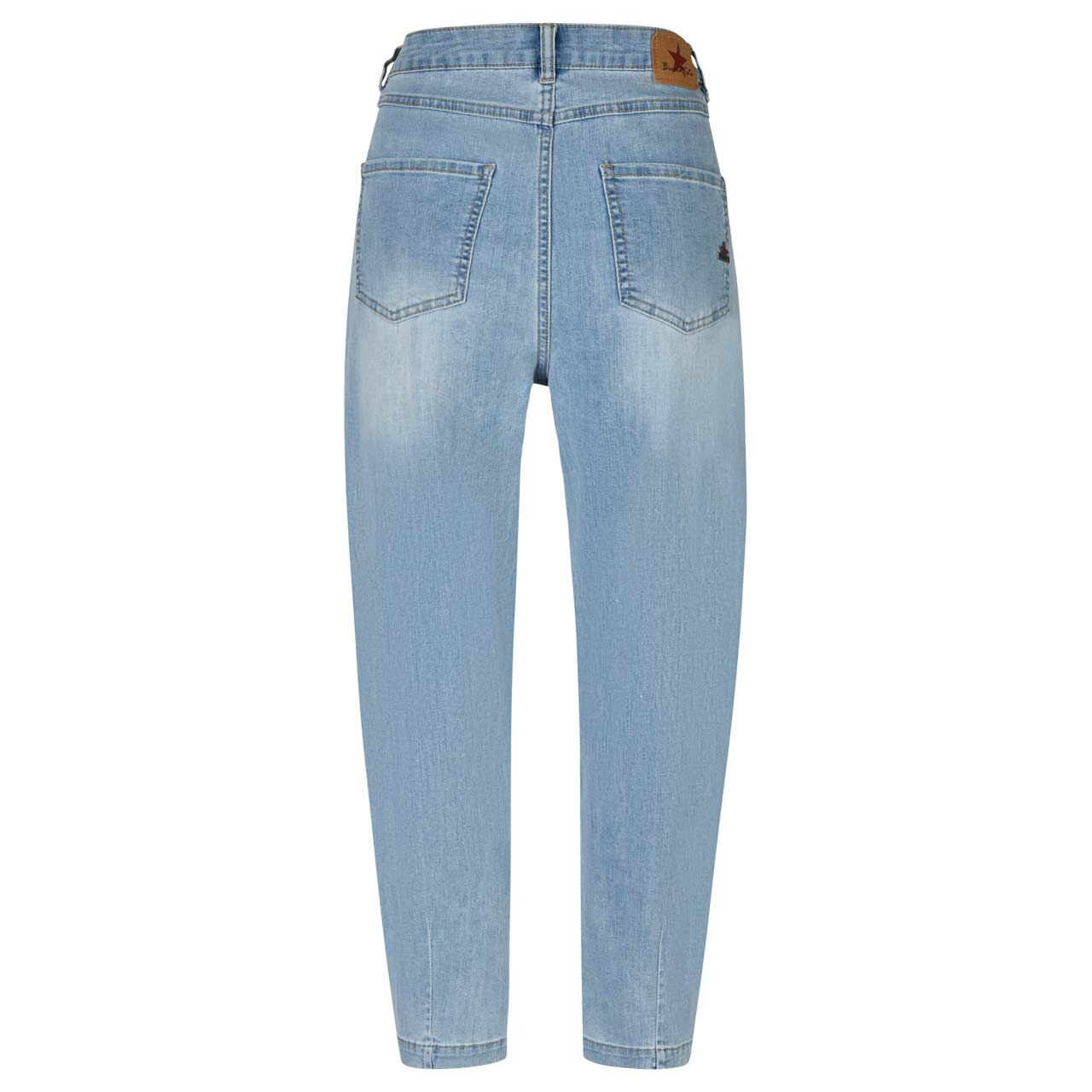 Damen 7/8 Jeans Ballon-F von Buena Vista in Hellblau angewaschen, Rückansicht