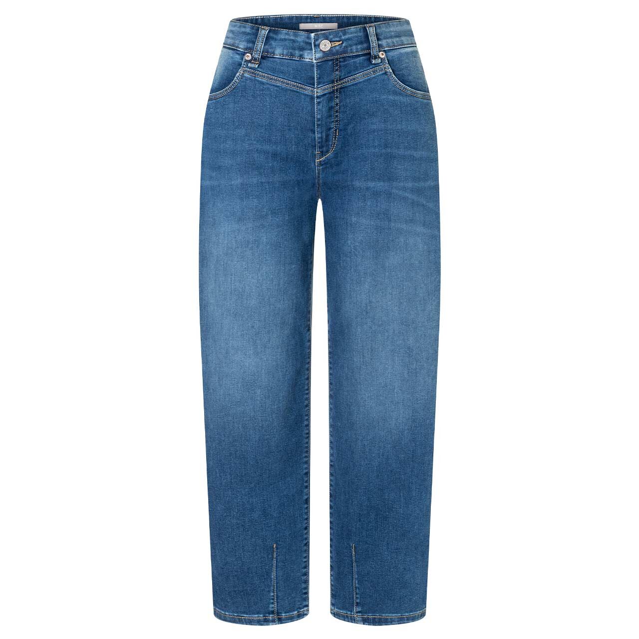 Damen 7/8 Jeans Bobbie von MAC in Blau verwaschen, Vorderansicht