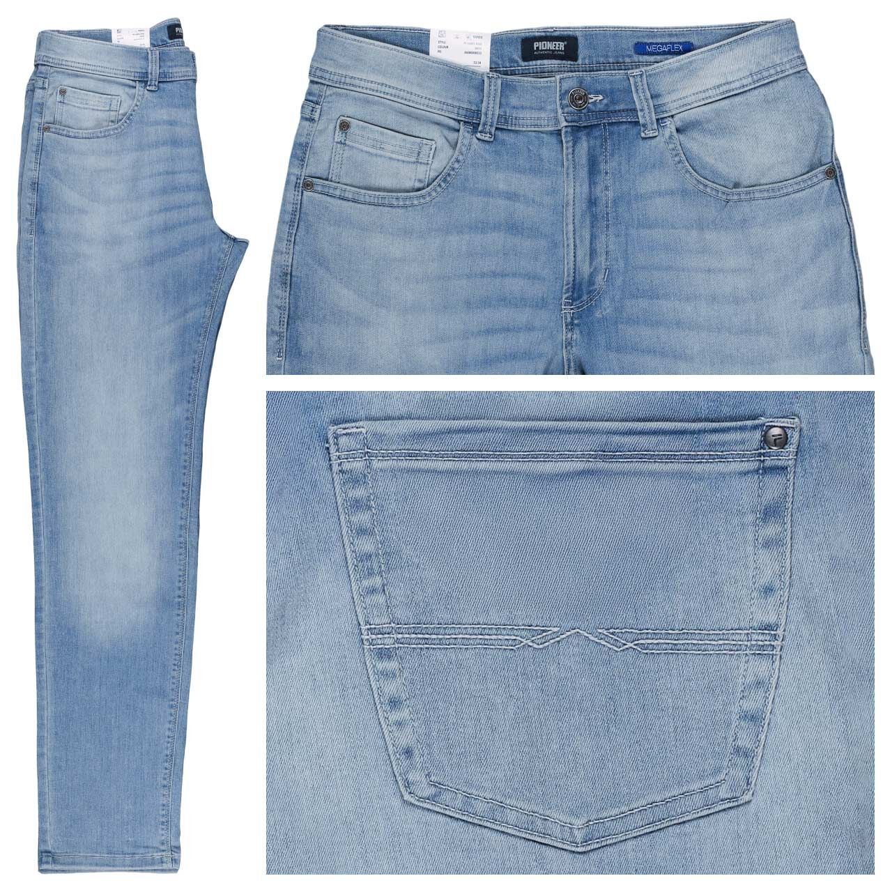 Pioneer Rando Jeans Megaflex ocean blue used whisker