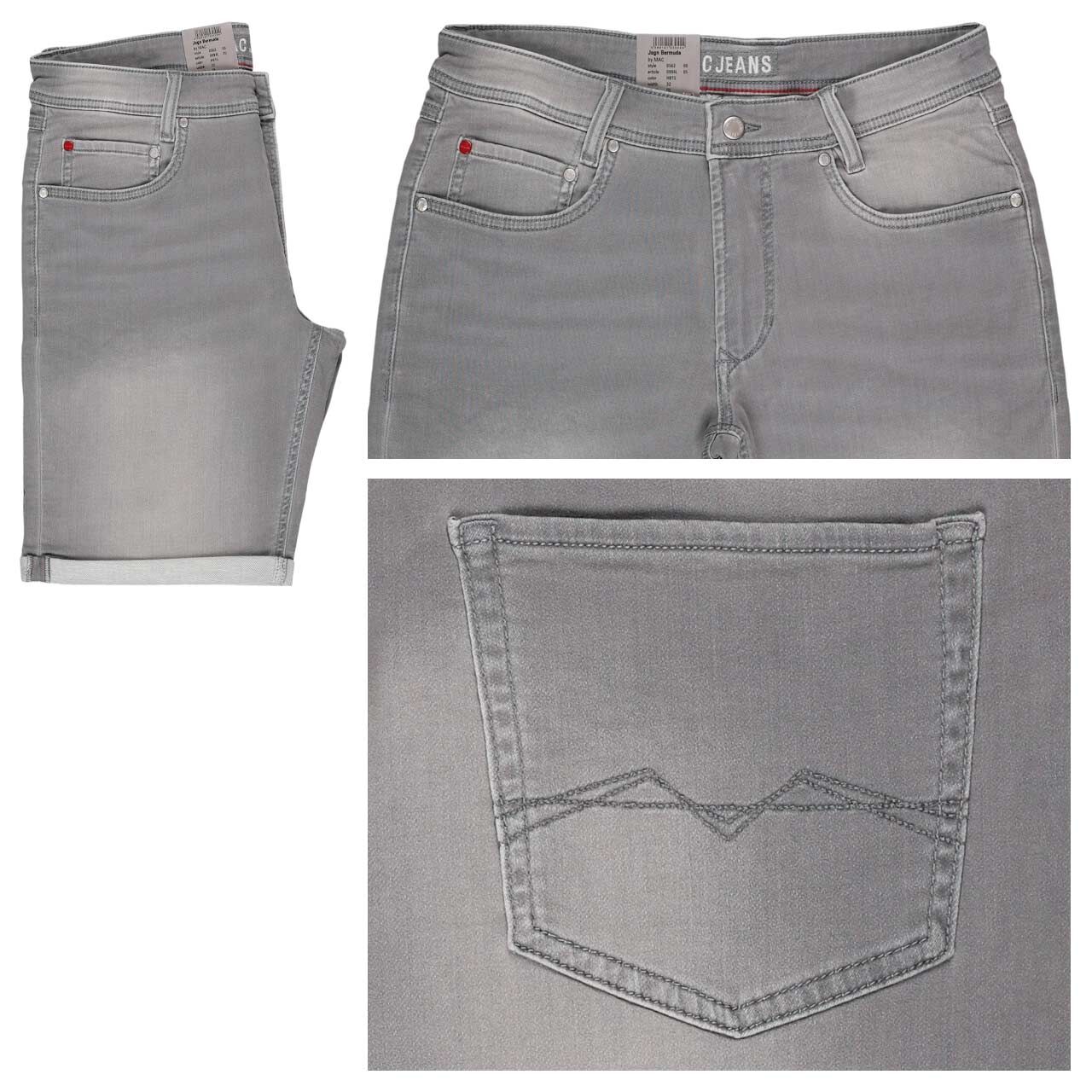 MAC Jogn Jeans Bermuda light grey