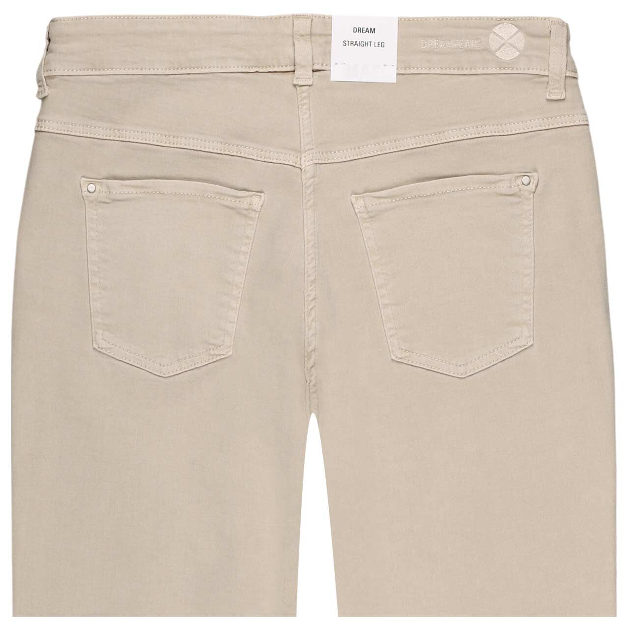 Stretch Damenjeans Dream von MAC in Beige, detaillierte Rückansicht