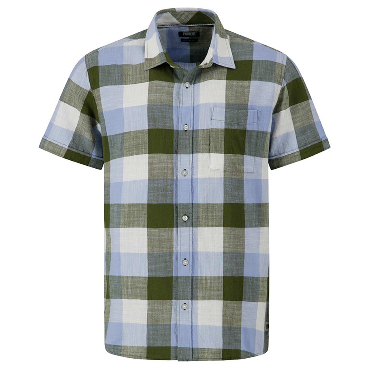 Pioneer Herren 1/2 Arm Hemd deep lichen green
