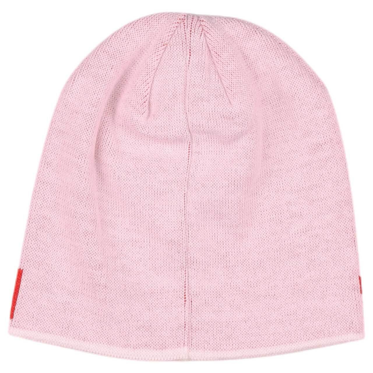 Mütze von Wellensteyn in Rosa mit Print, Rückansicht