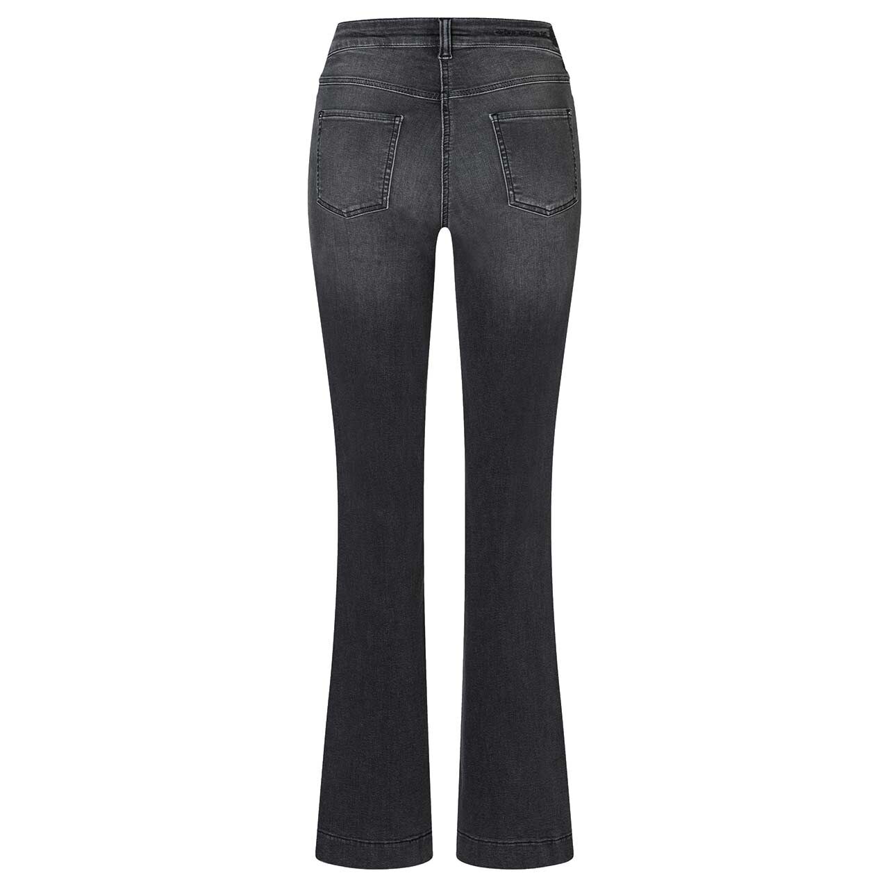 Stretch Damenjeans Dream Boot von MAC in Grau verwaschen, Rückansicht