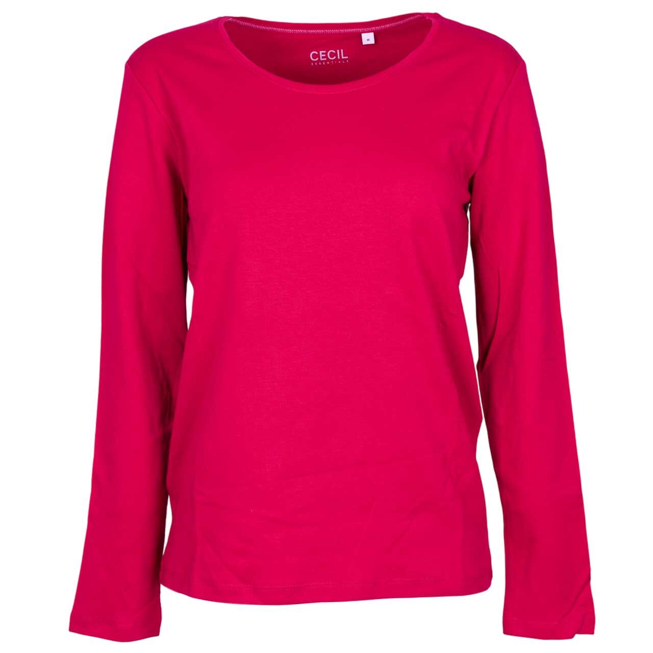 Cecil Damen Langarm Shirt Pia beaujolais red