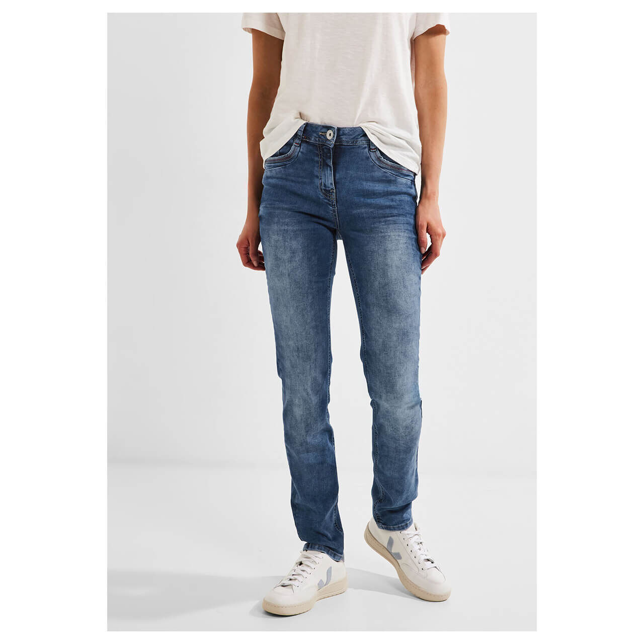 Cecil Toronto Jeans blue washed