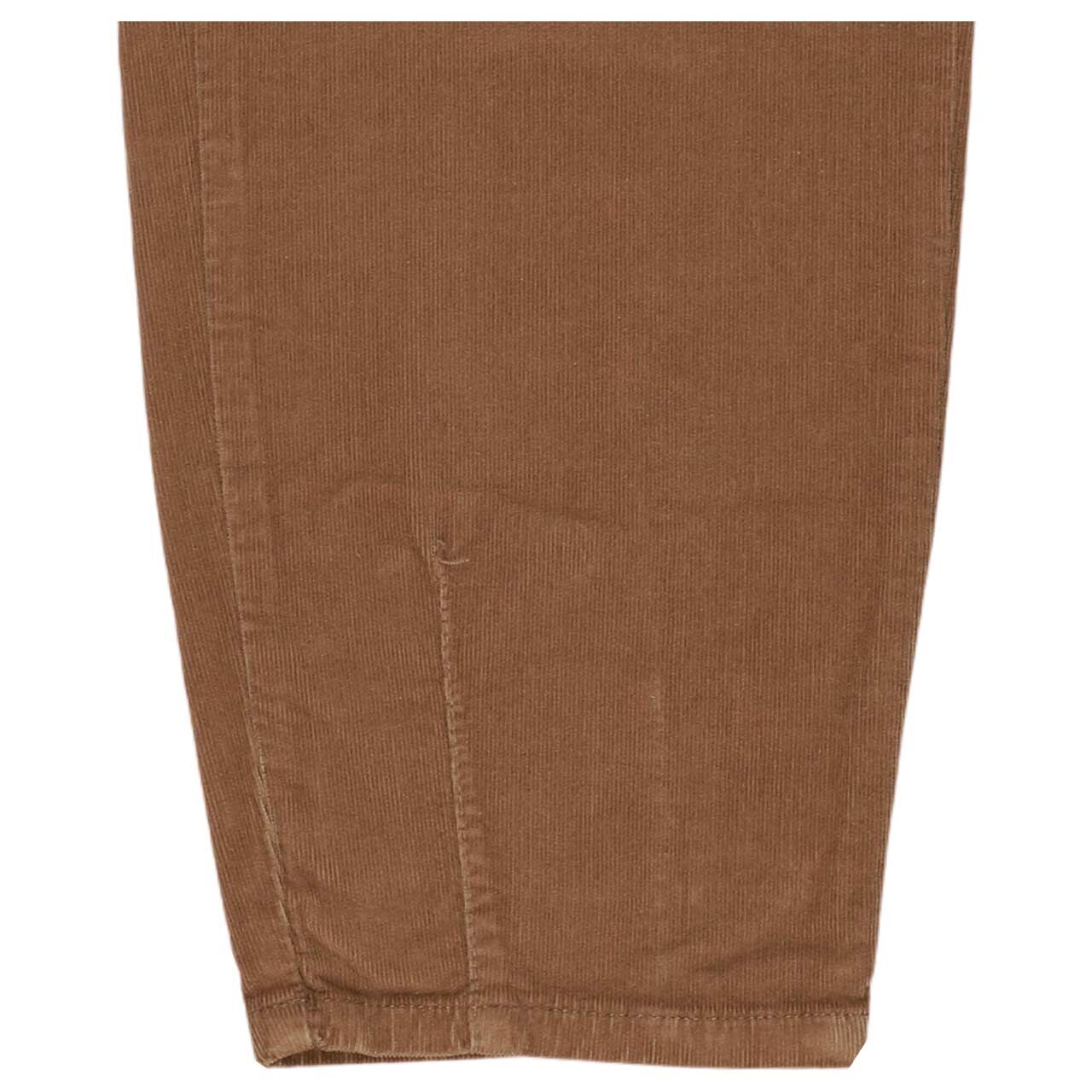 Damen 7/8 Cordhose Bobbie von MAC in Cognacbraun, Detailansicht Saum