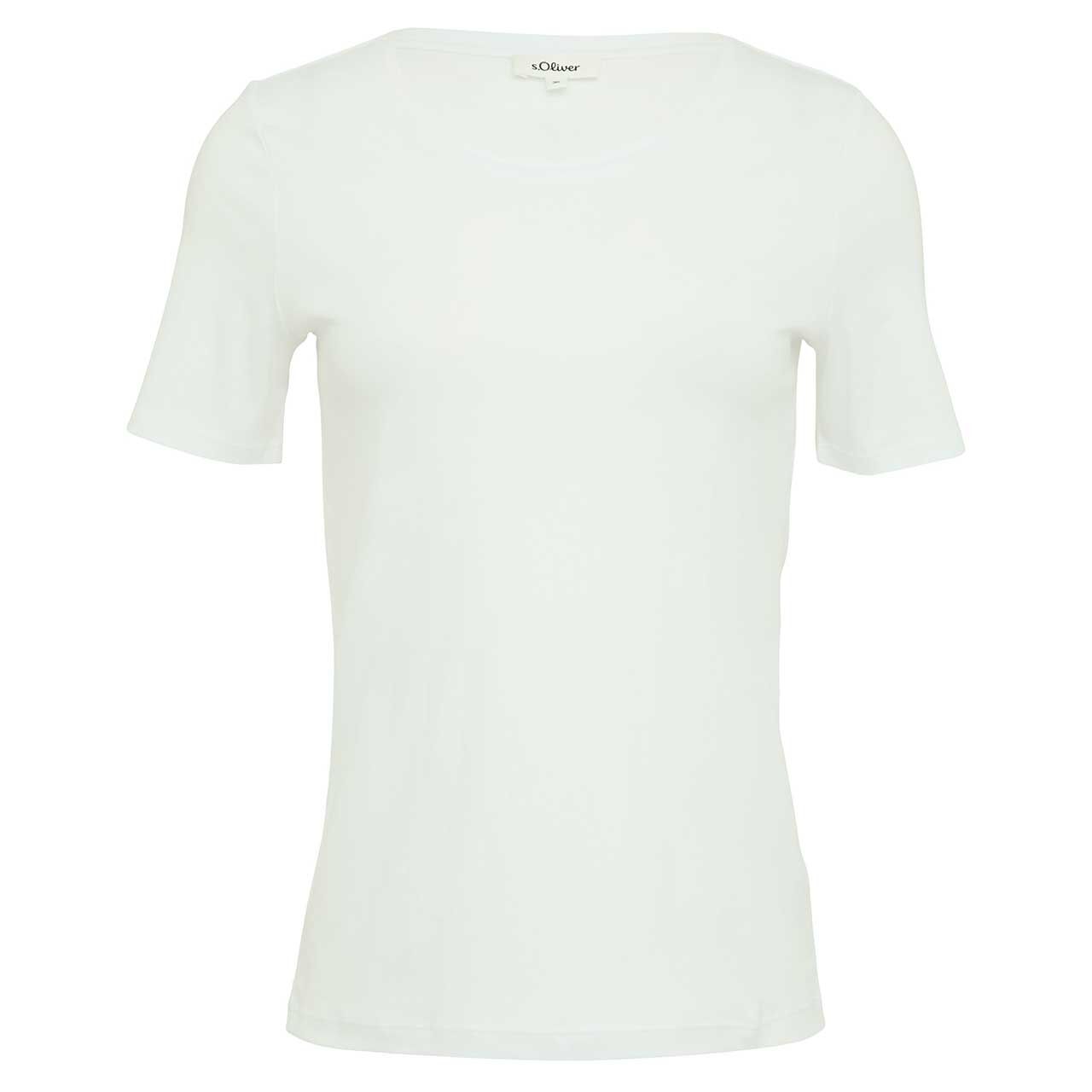 s.Oliver Damen T-Shirt white