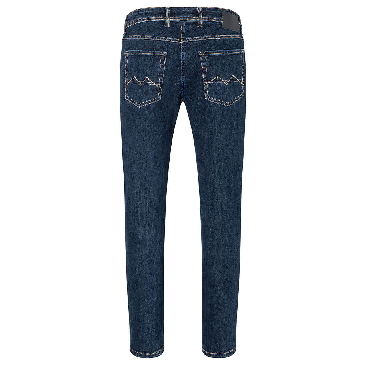 Stretch Herrenjeans Arne von MAC in Dunkelblau verwaschen, Rückansicht