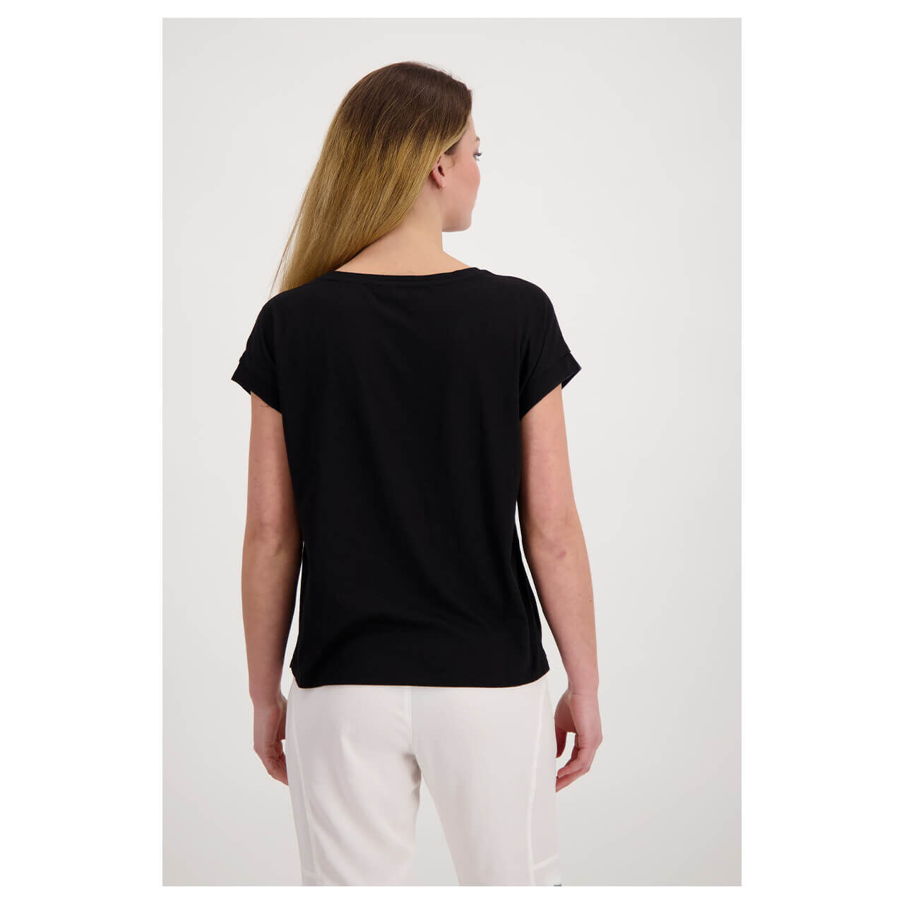 Monari Damen T-Shirt black sporty elegance
