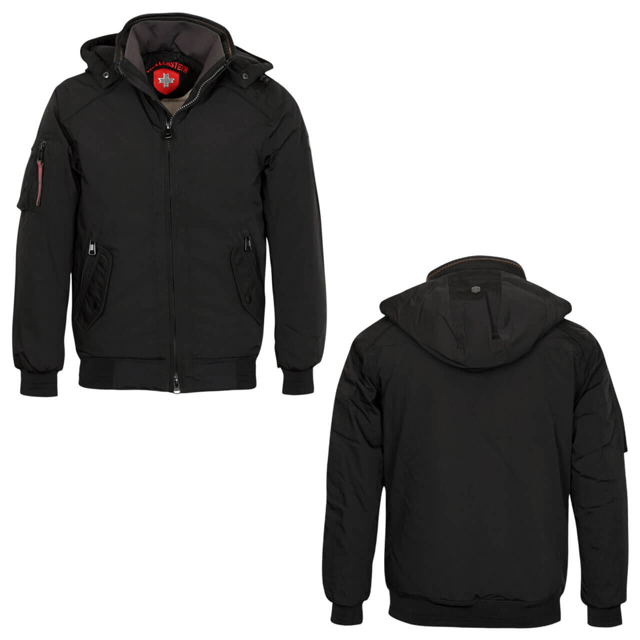 wellensteyn-herren-jacke-cicero-winter-cicw-870-black-combi Herren Jacke Cicero Winter von Wellensteyn in Schwarz, Vorder- und Rückansicht