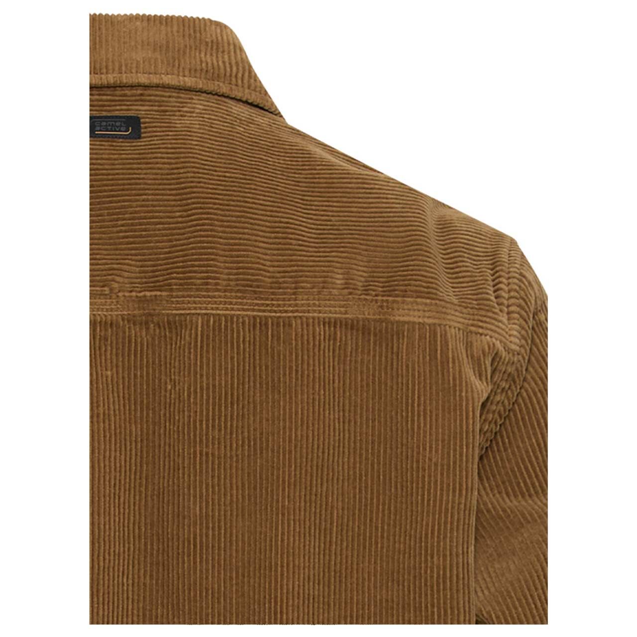 Herren Cord Hemdjacke von Camel active in Braun, detaillierte Rückansicht