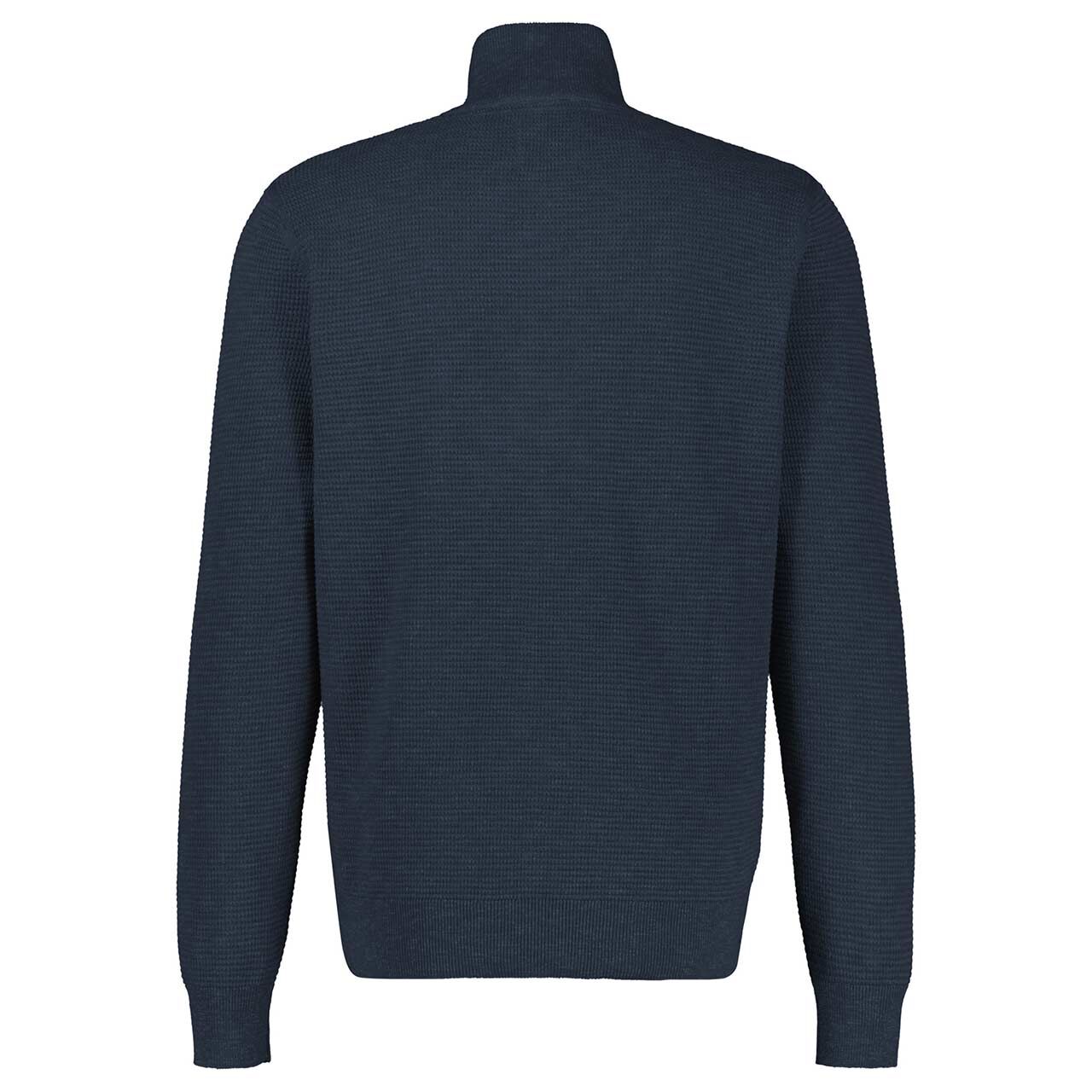 Herren Pullover Troyer von Lerros in Dunkelblau, Rückansicht