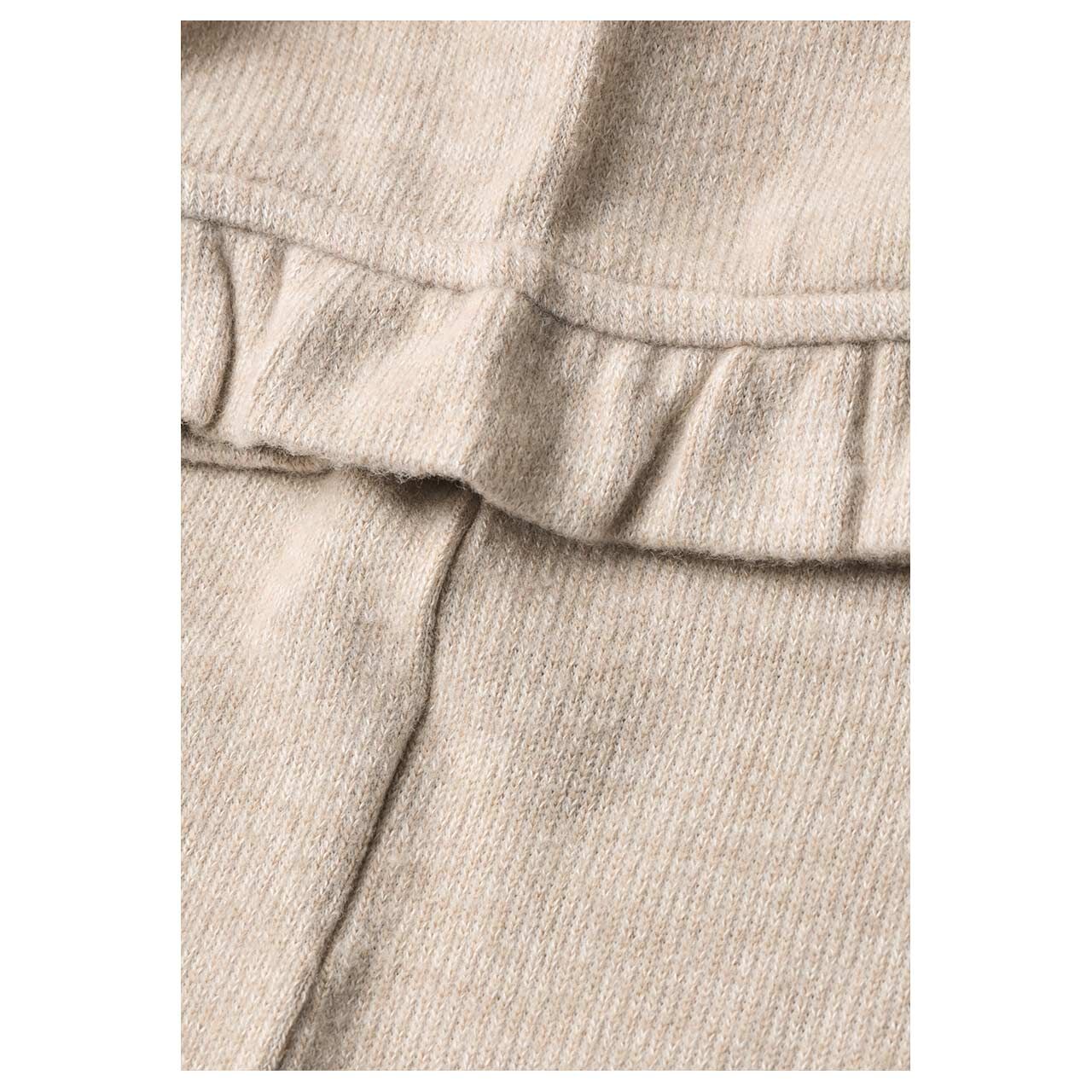 Street One Studio Damen Kurzarm Pullover Soft Basic creamed sand melange