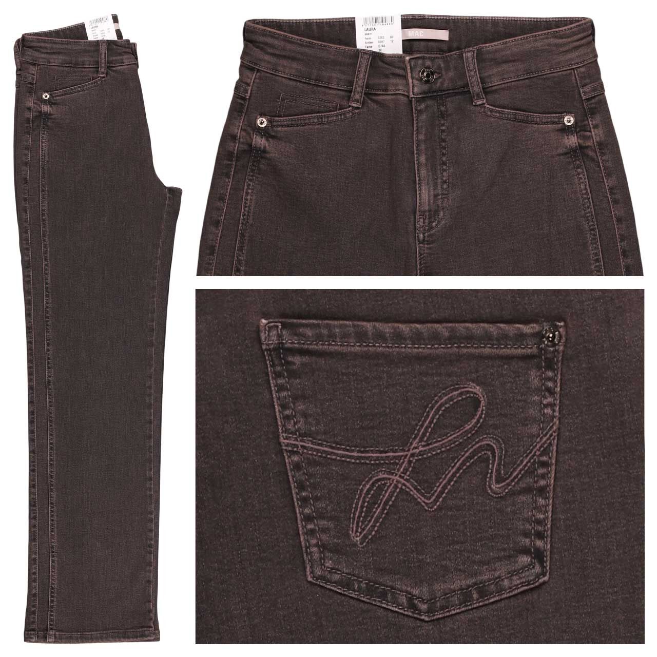 MAC Laura Jeans basic brown seam