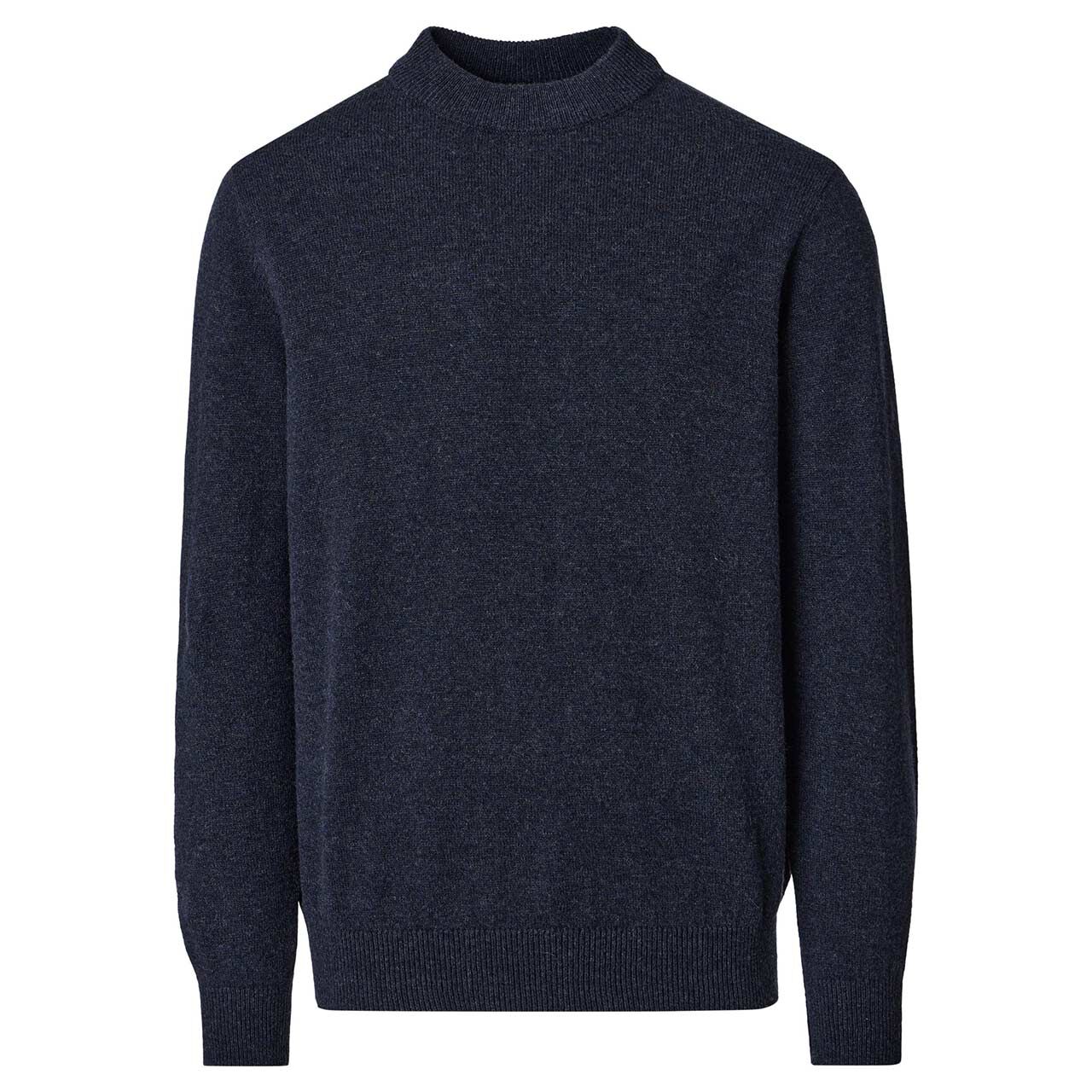 Casa Moda Herren Pullover Mock Neck dark blue melange