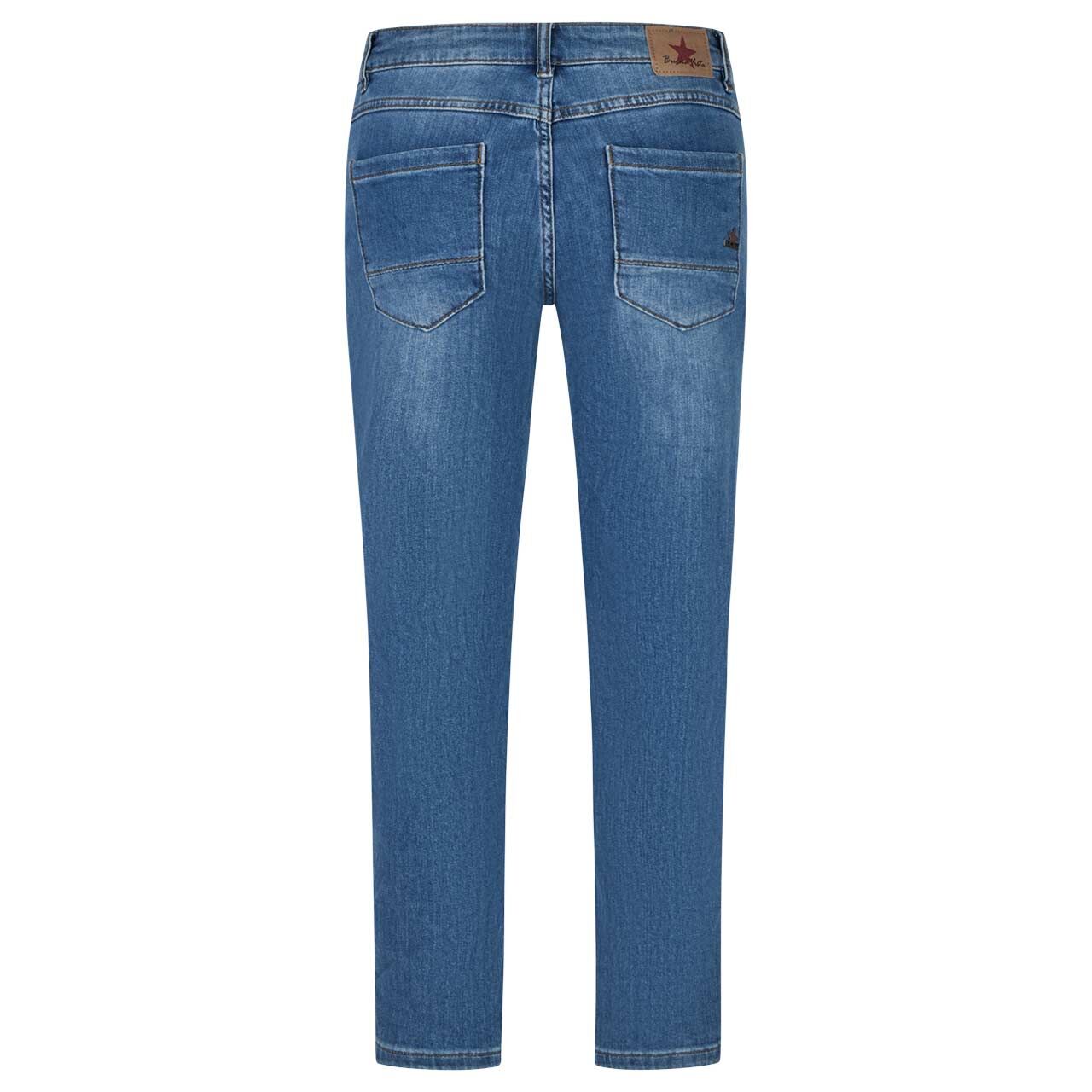 Damenjeans Anna C 7/8 Straight Stretch Denim von Buena Vista in Blau verwaschen, Rückansicht