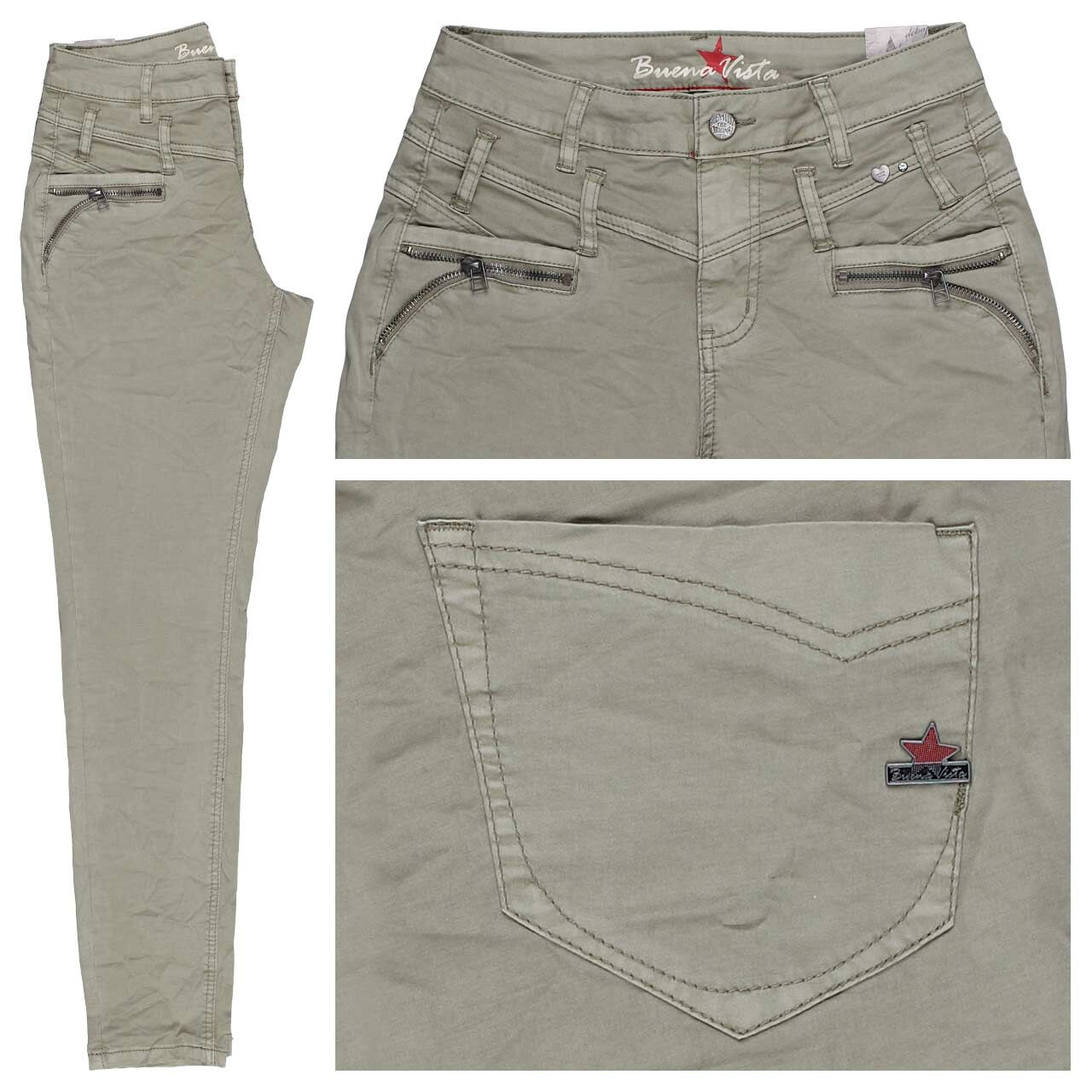 Buena Vista Florida-Z Cropped Stretch Twill Ankle Baumwollhose aloe Buena Vista Florida-Z Cropped Stretch Twill Ankle Baumwollhose aloe