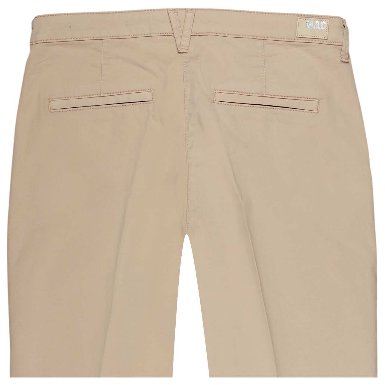 Damenhose Chino von MAC in Beige, detaillierte Rückansicht