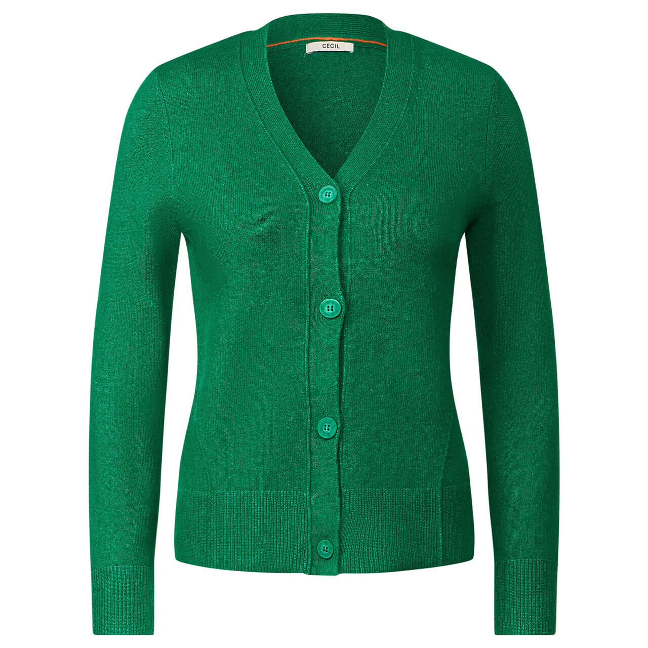 Cecil Damen Strickjacke Cozy Buttoned Cardigan bright green melange