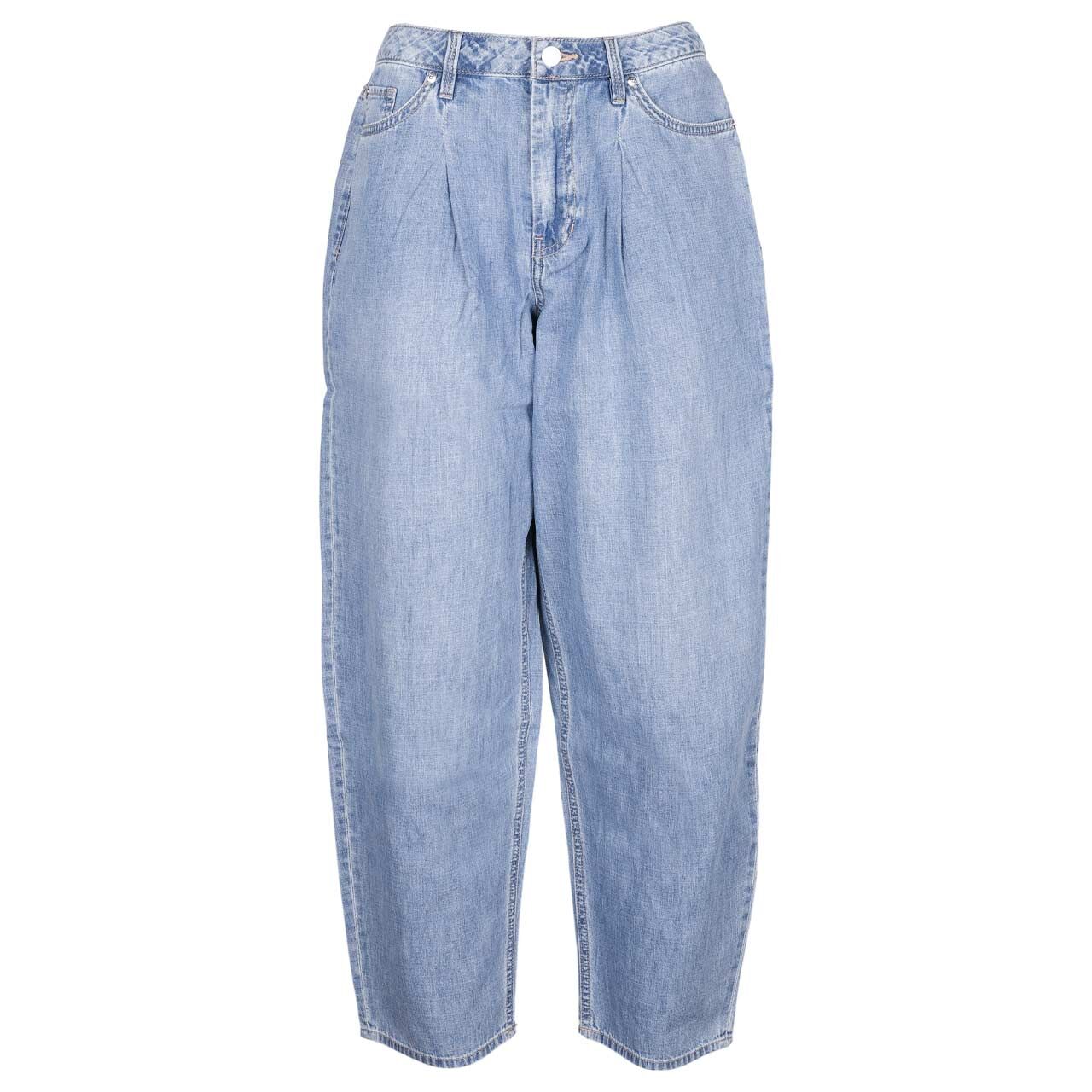 s.Oliver Barrel Leg Damen Ankle Jeans light blue washed