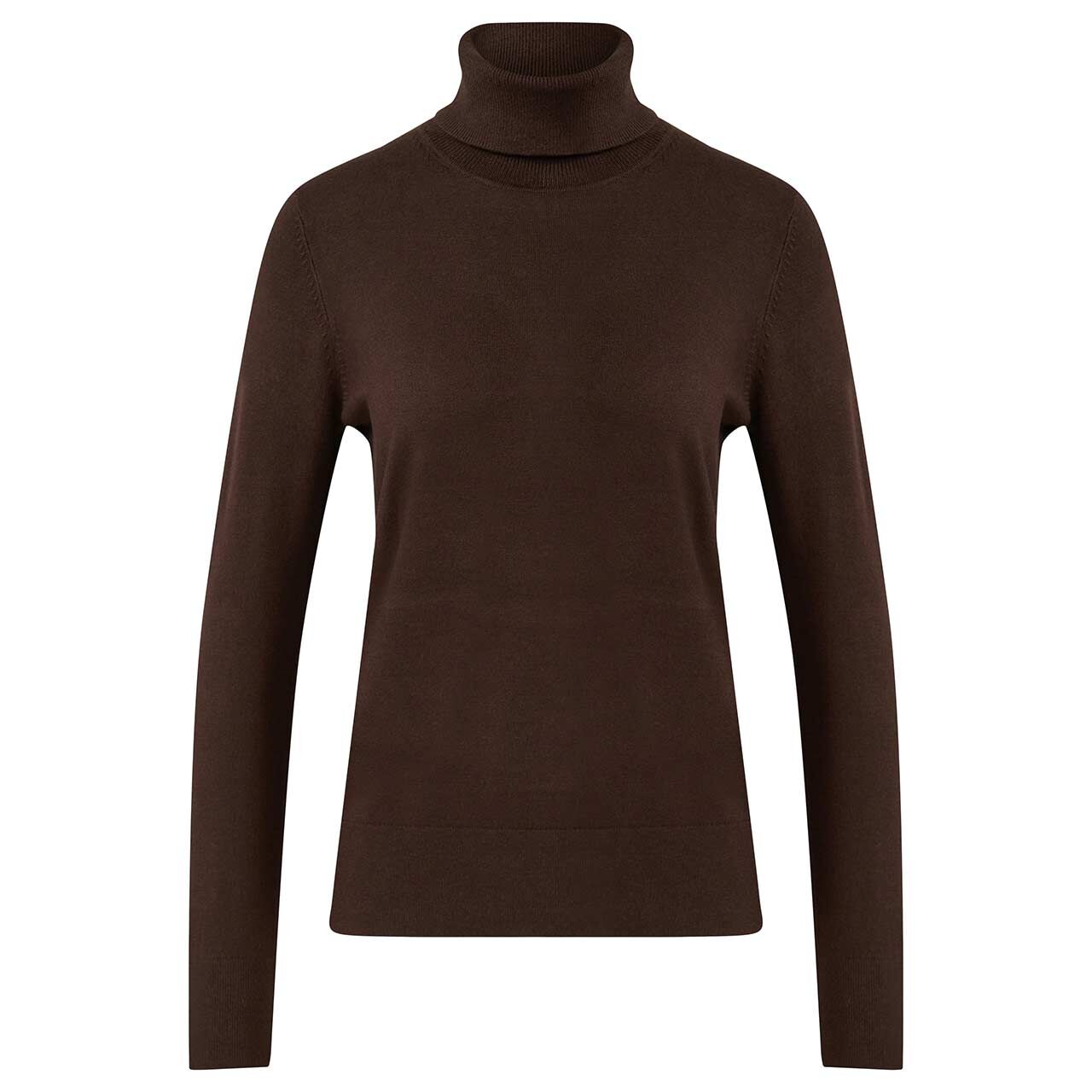 s.Oliver Damen Rollkragen Pullover coffee brown