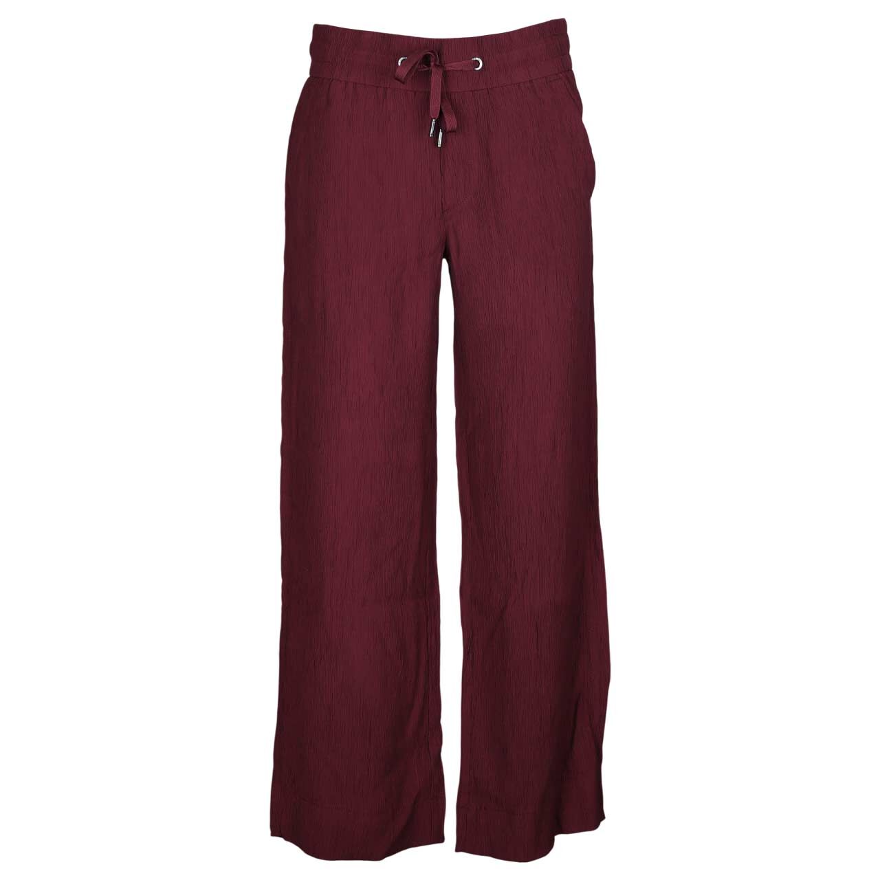 Street One Emee Wide Leg Hose rustic rouge crinkle rayon