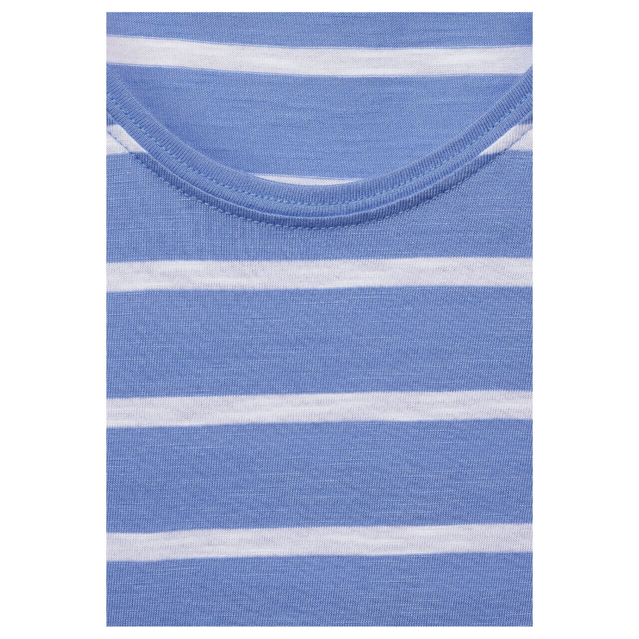 Street One Gerda T-Shirt für Damen in Hellblau gestreift, FarbNr.: 23768