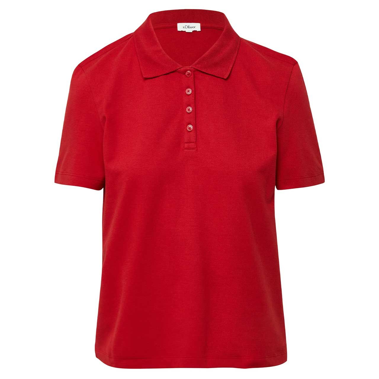 s.Oliver Damen Poloshirt chili pepper