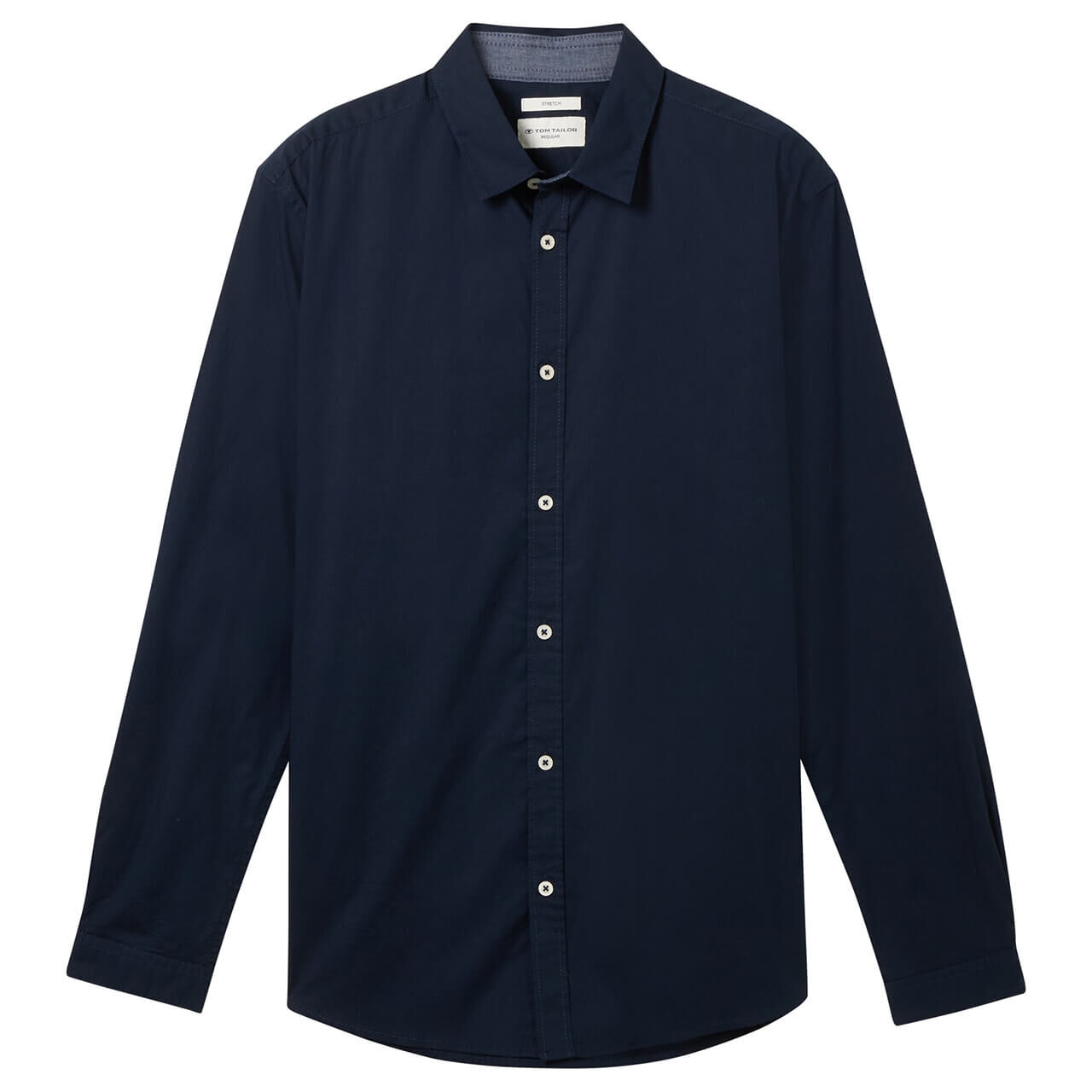 Tom Tailor Herren Langarm Hemd navy