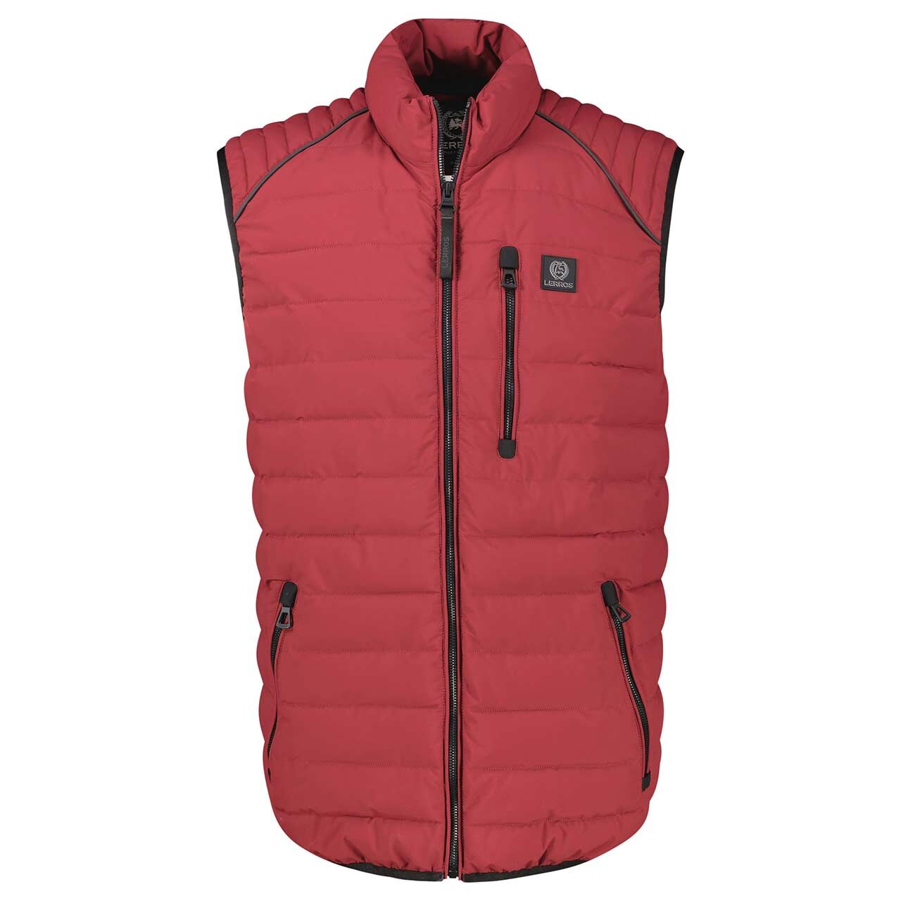 Lerros Herren Weste dark muted red