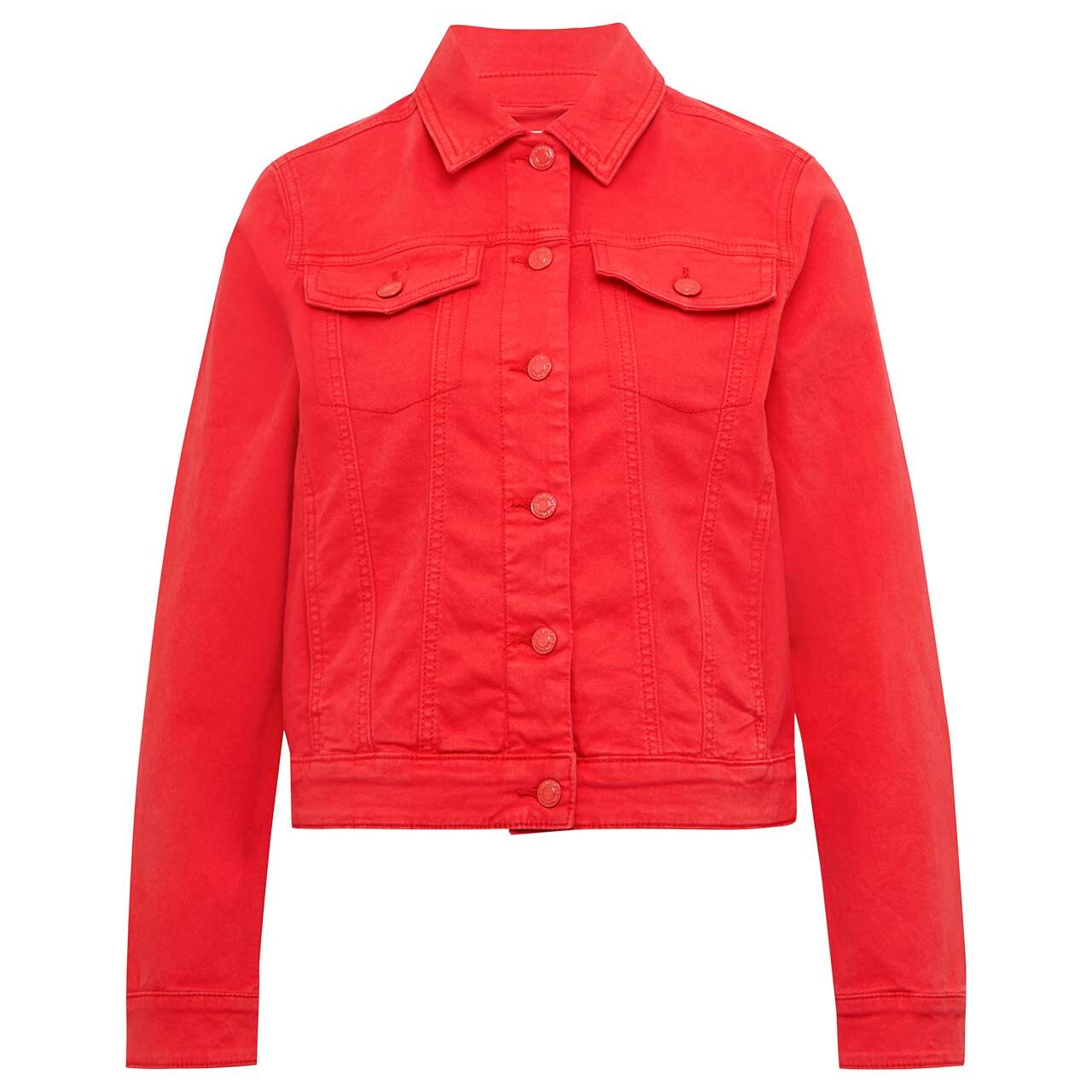 s.Oliver Damen Jeansjacke red denim