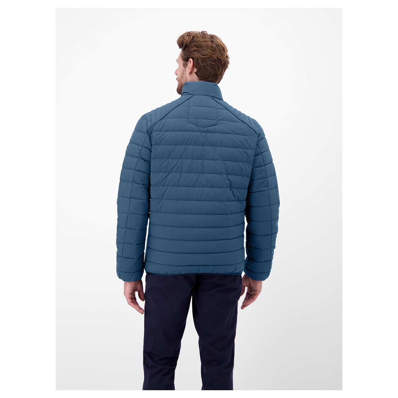 Herren Jacke Blouson von Lerros in Blau, Rückansicht am Model