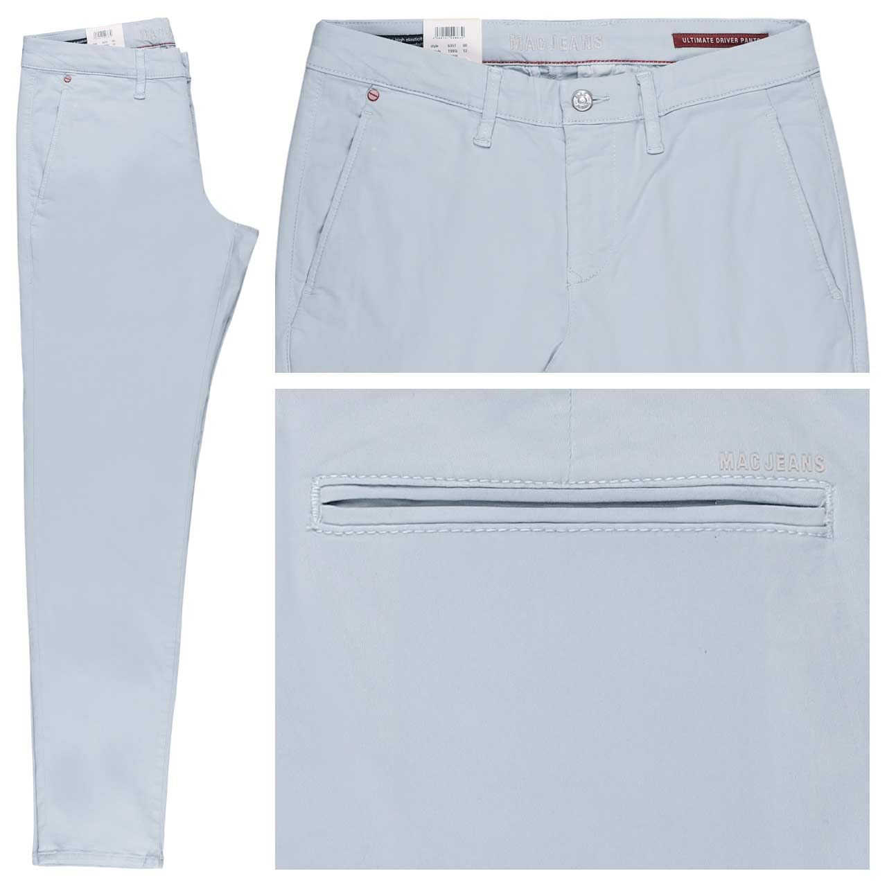 MAC Flexx Driver Pants Chino Baumwollhose blue fog