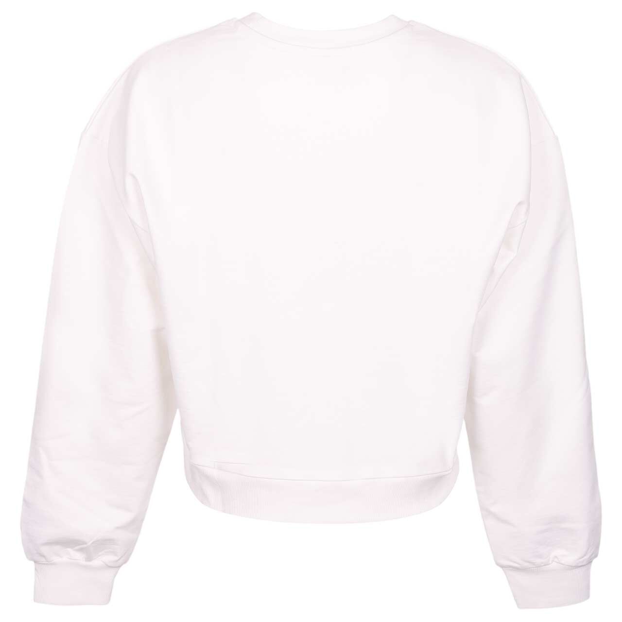 Damen Sweatshirt von 24 Colours in Weiß mit Print, Rückansicht