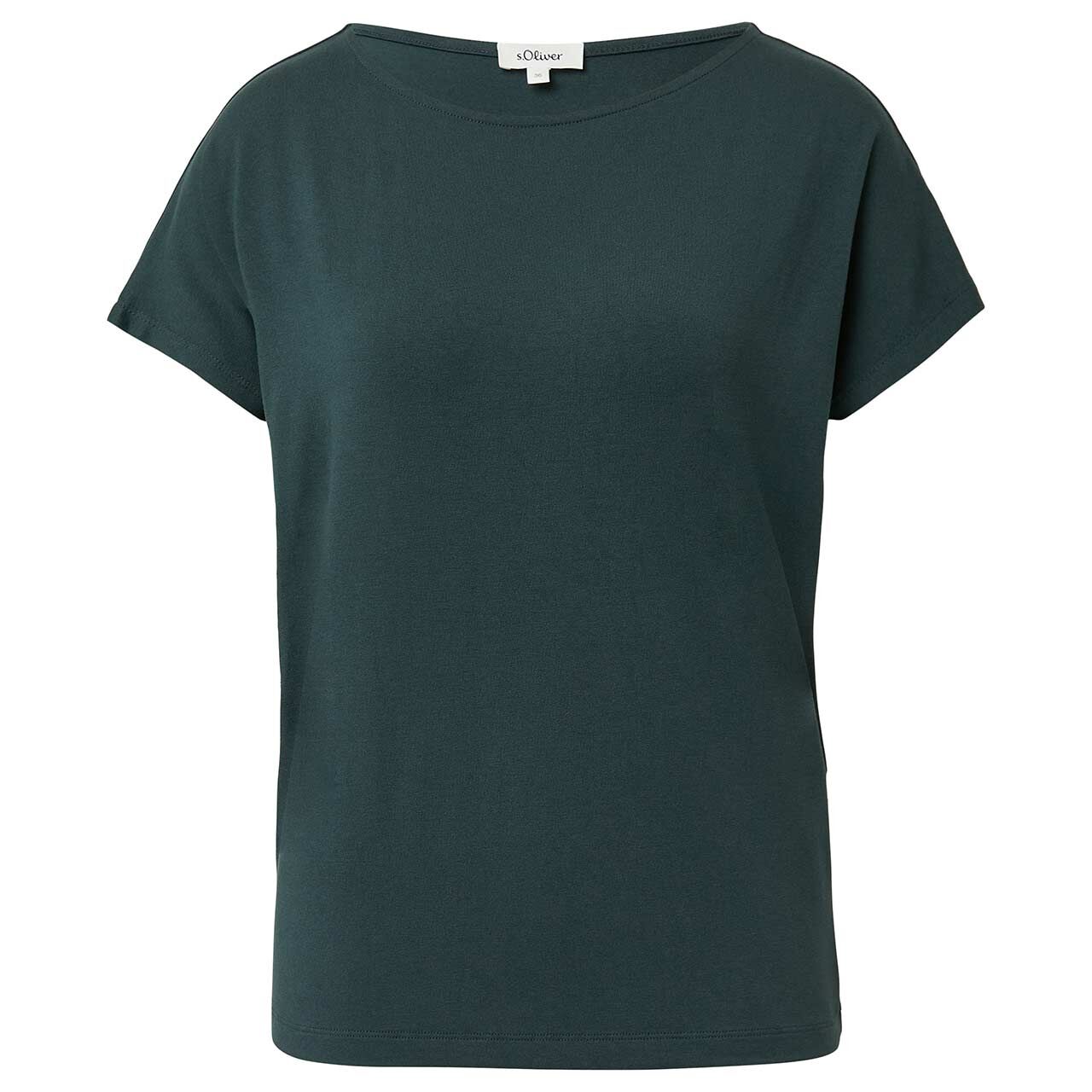 s.Oliver Damen T-Shirt classic bottle green