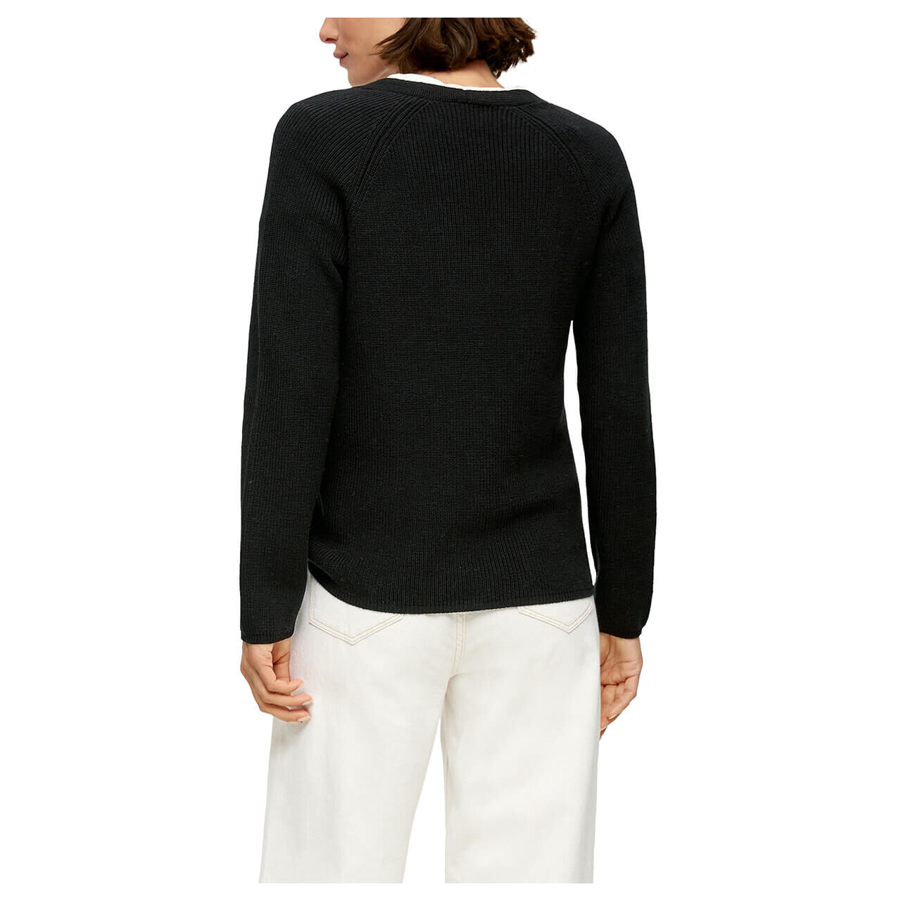 s.Oliver Damen Pullover soft black