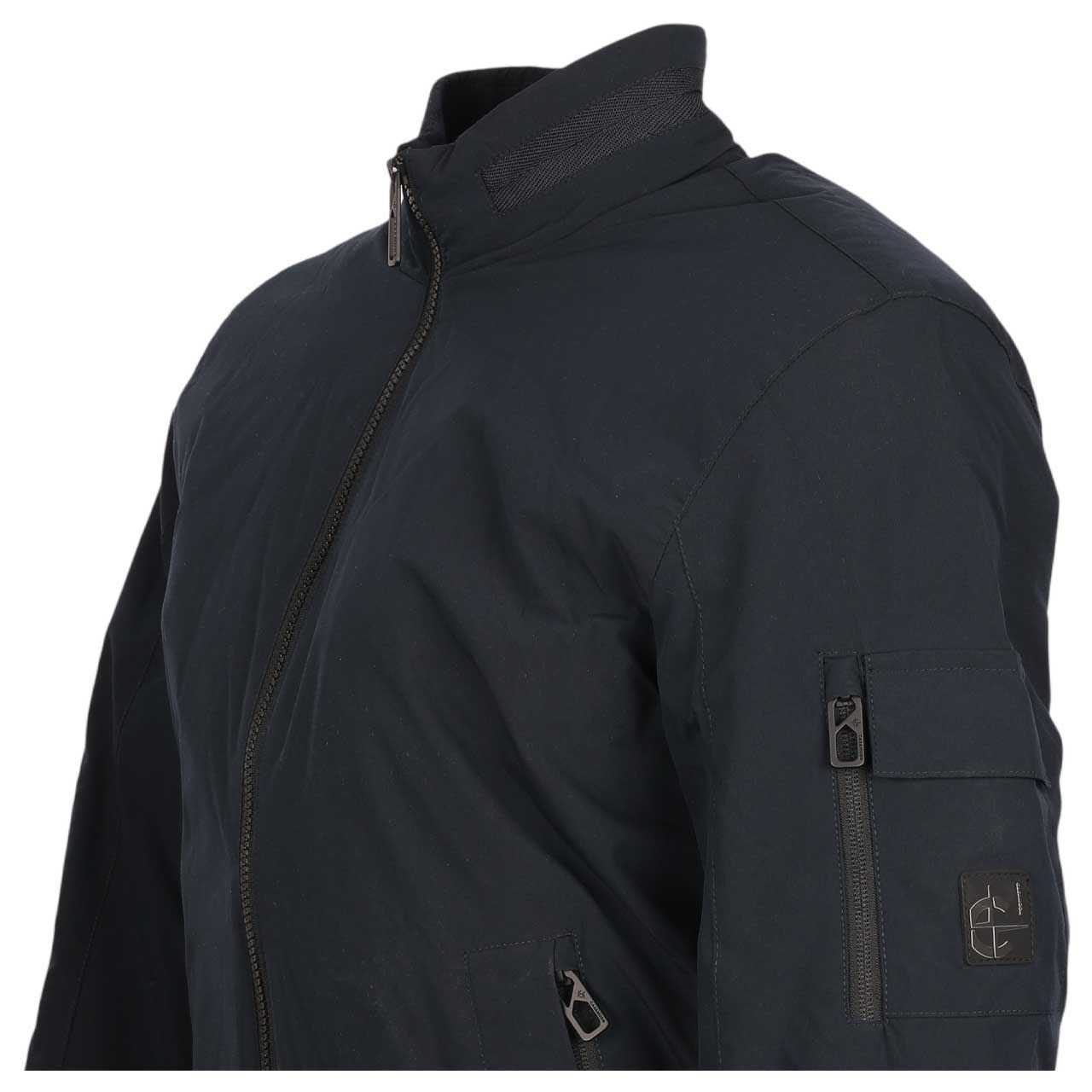 Herren Jacke Blouson von Casa Moda in Dunkelblau, seitliche Vorderansicht