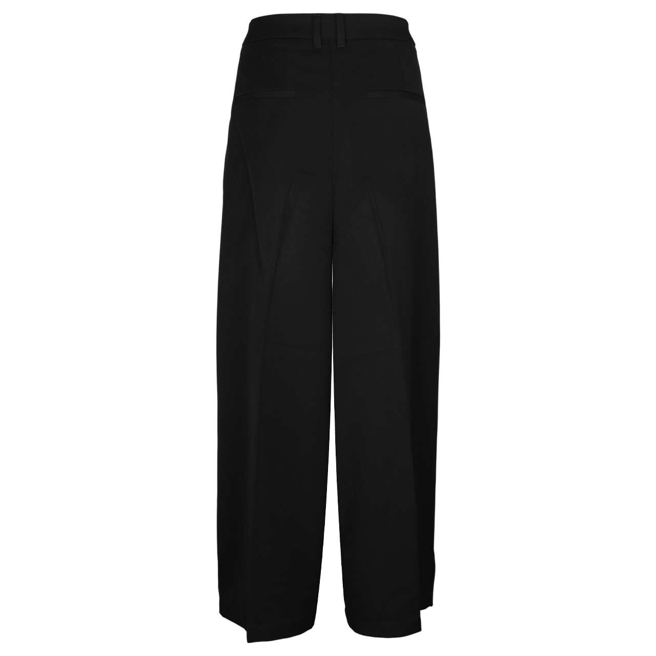 Stretch Damen 7/8 Twill Hose Barrel Leg von s.Oliver in Schwarz, Rückansicht