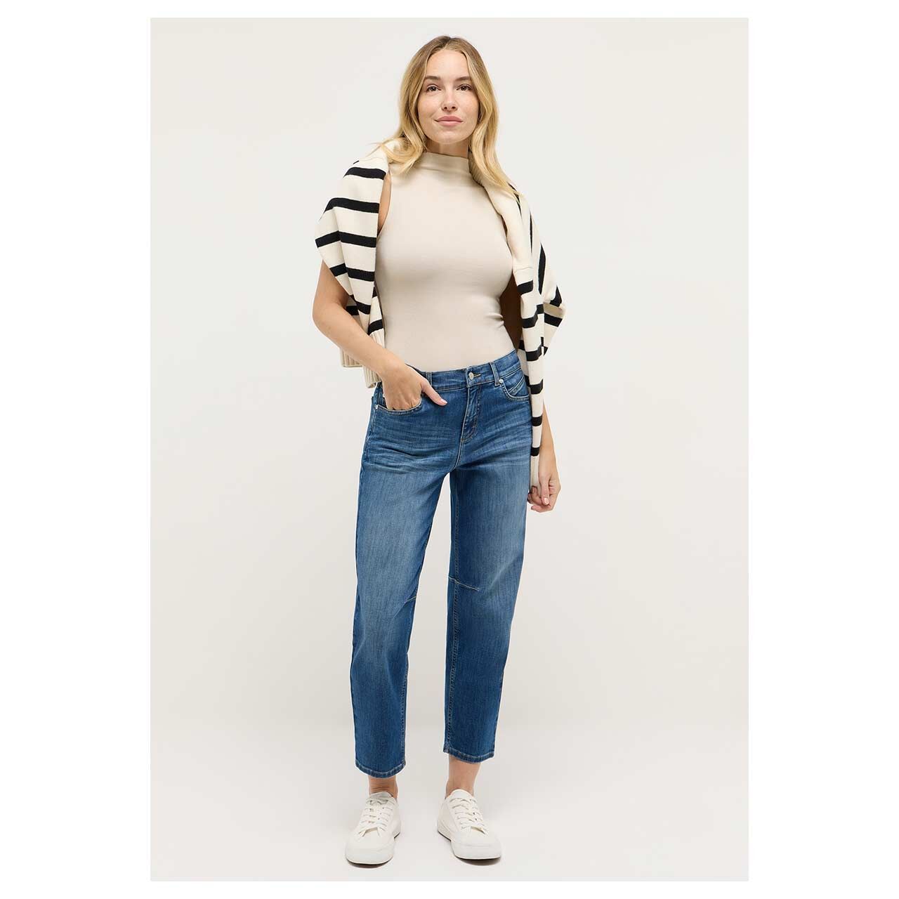 Angels Evy Barrel Ankle Jeans mid blue used