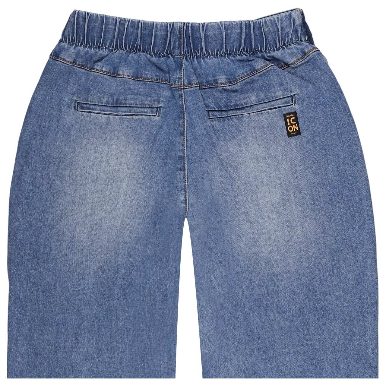 Damen 7/8 Jeans Heartbreaker von Senoritas ICON in Blau verwaschen, detaillierte Rückansicht